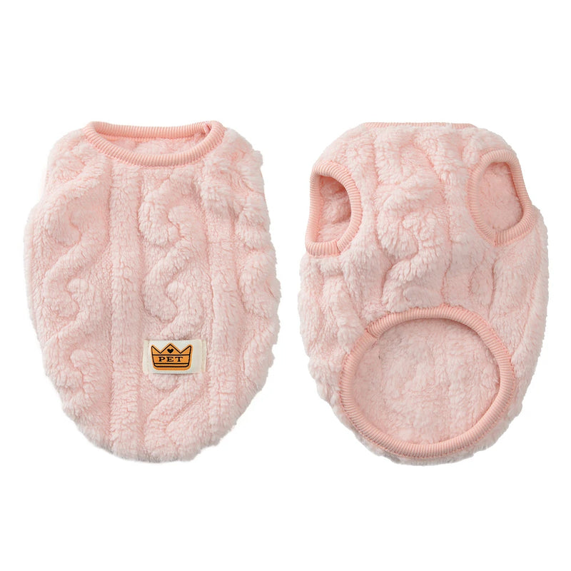 Soft Cozy Pet Clothes Winter Fleece Sweater for Cats and Small Dogs