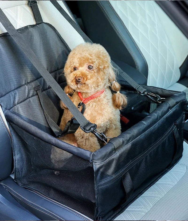 Siège Auto pour Animaux avec Pochette de Rangement