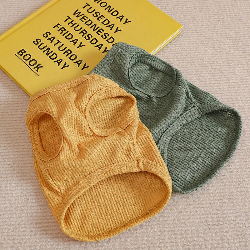 Breathable Cotton Pet Vest for Small Dogs & Cats