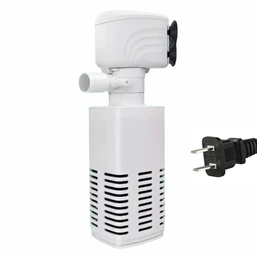 3-in-1 Aquarium Filter Pump with Adjustable Flow & Quiet Operation