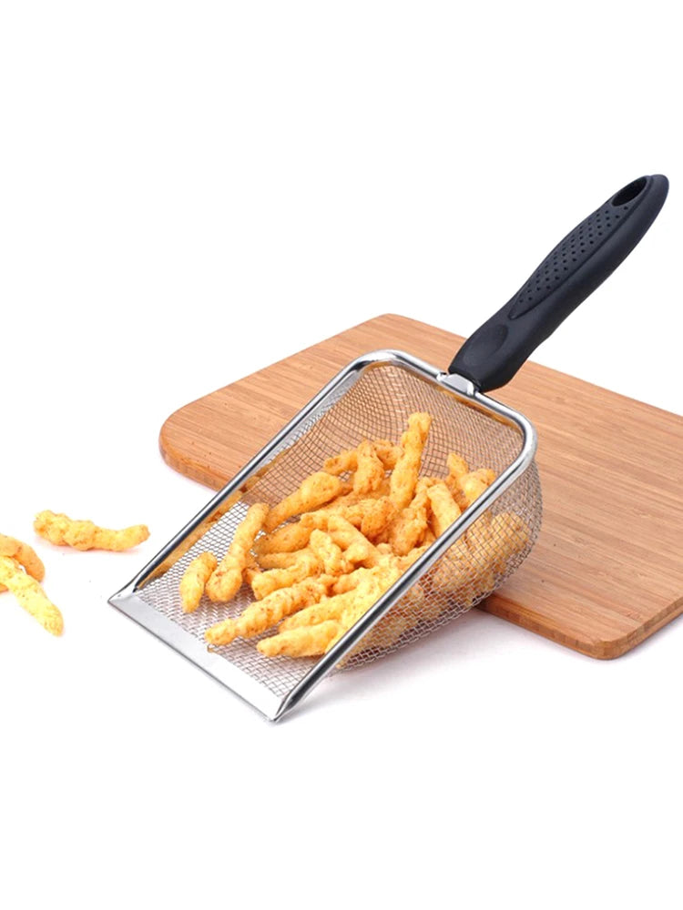 Stainless Steel Mesh Scoop for Reptile Terrariums and Cat Litter