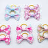 Pet Hair Bows with Elastic Bands (100-Pack)