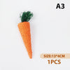 Natural Corn Husk Chew Toys for Small Pets – Carrot, Radish & Woven Ball Set
