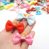 Pet Hair Bows with Elastic Bands (100-Pack)