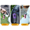 Portable Mesh Dog Waste Bag Dispenser with Carabiner Clip