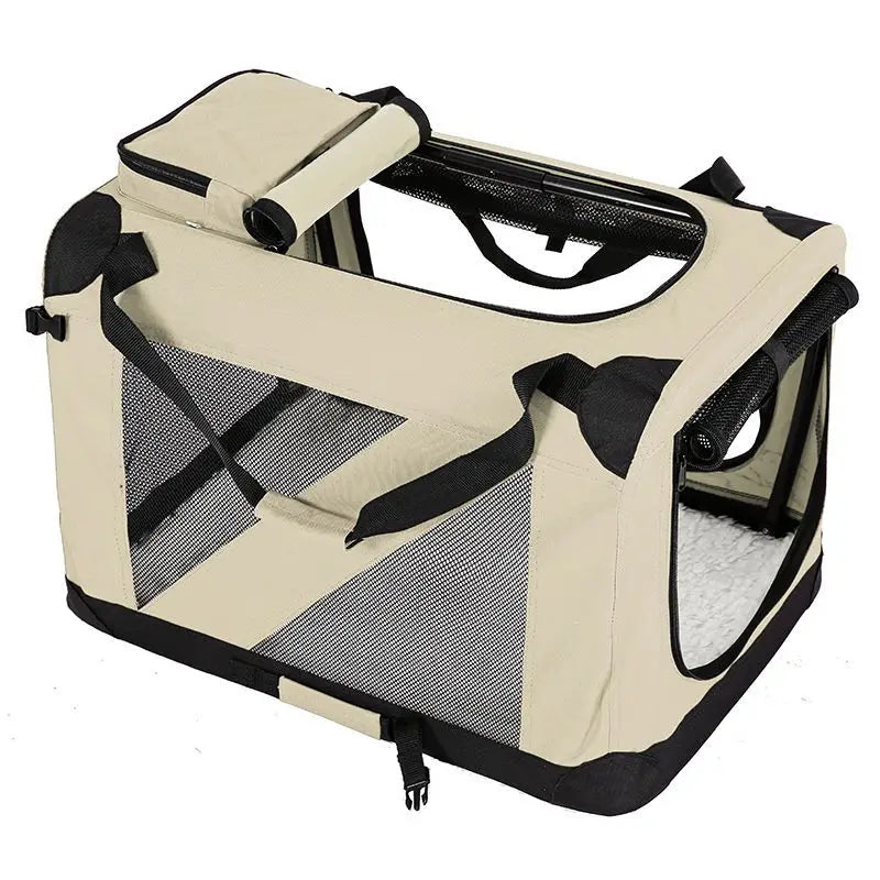 Transportín Plegable para Mascotas con Interior Acolchado