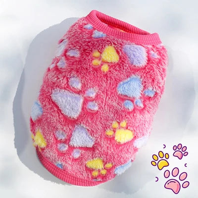 Cozy Flannel Dog Vest for Small Pets