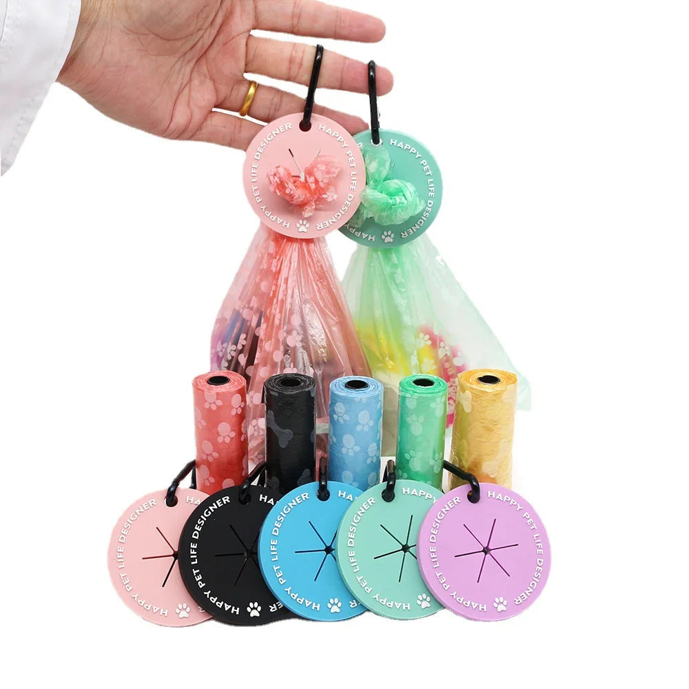 Hands-Free Dog Poop Bag Dispenser with Clip