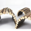 Natural Willow Branch Small Pet Chew Toy with Climbing Arch Bridge