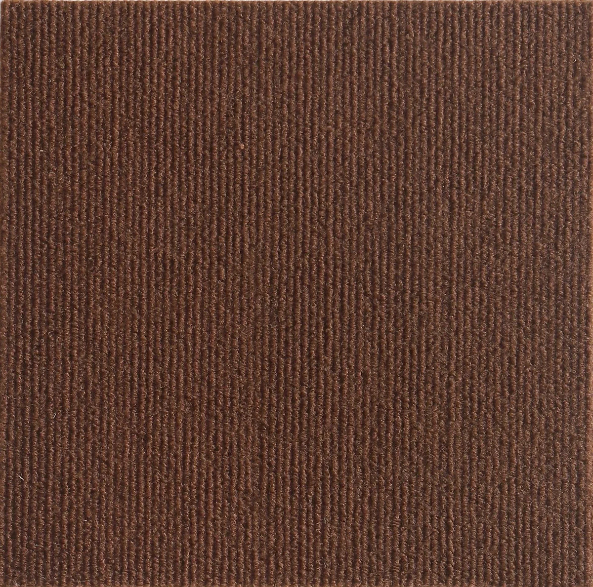 A close-up view of a dark brown, textured self-adhesive cat scratching mat.