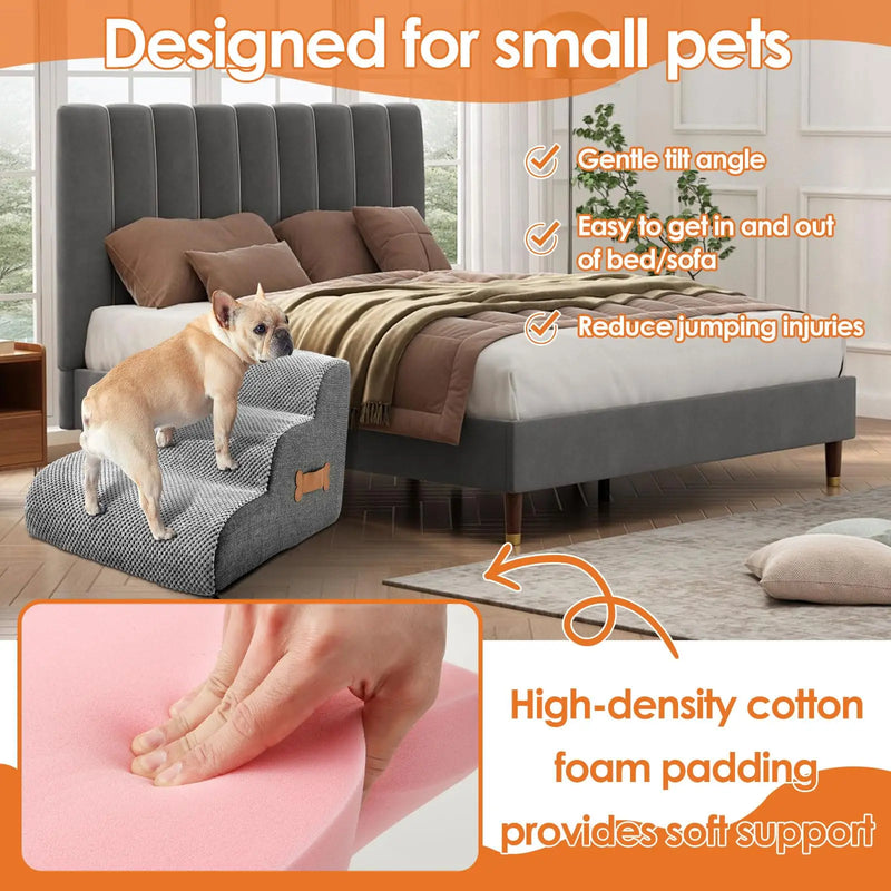Soft Foam Pet Stairs with Handle