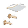 Wall-Mounted Cat Hammock Set with Climbing Shelves and Sisal Scratching Posts