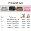 Cama de Plush Ortopédica para Perros con Borde