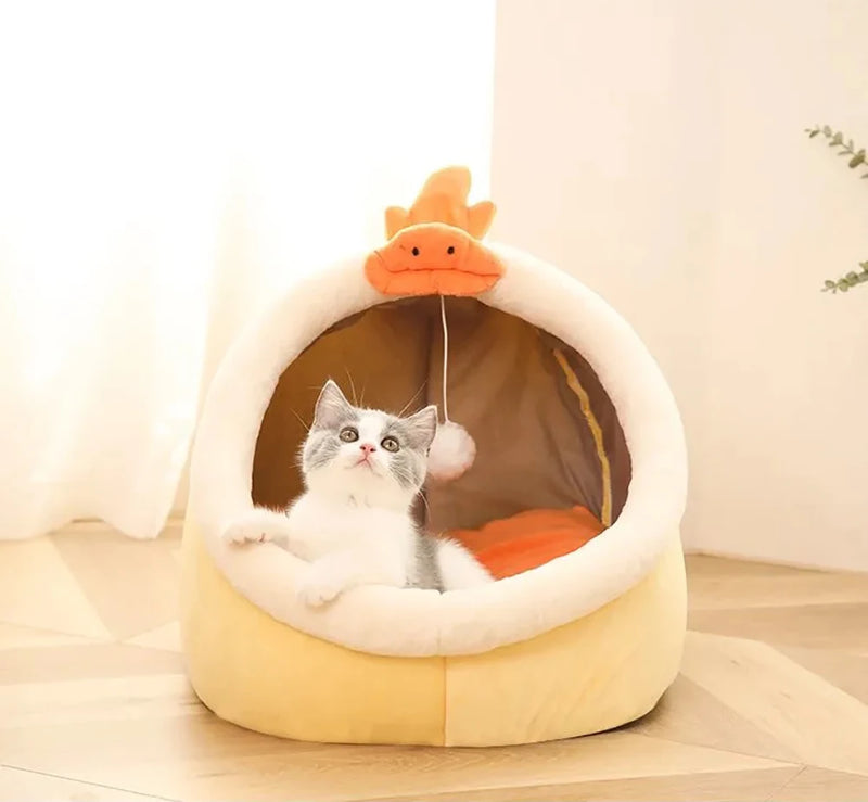 Coussin de Lit pour Animaux de Compagnie Mignon avec Coussinet Amovible