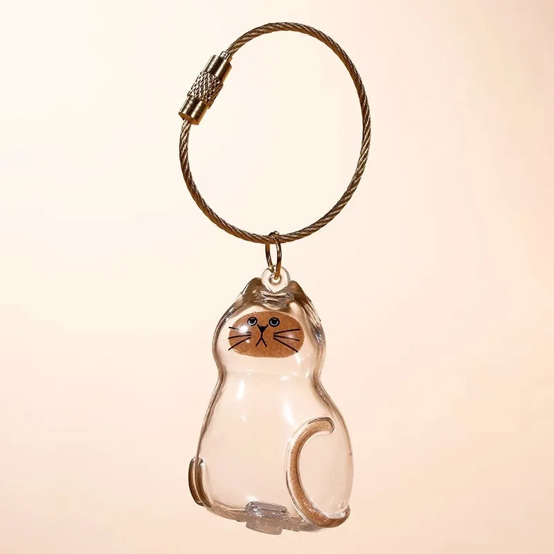 Pet Memorial Fur Keepsake Keychain Pendant