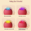 Four variations of an interactive auto-roll cat ball light display modes including blue, purple, yellow, and red flashing.
