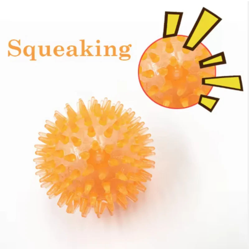 Squeaky Rubber Dog Ball Toy