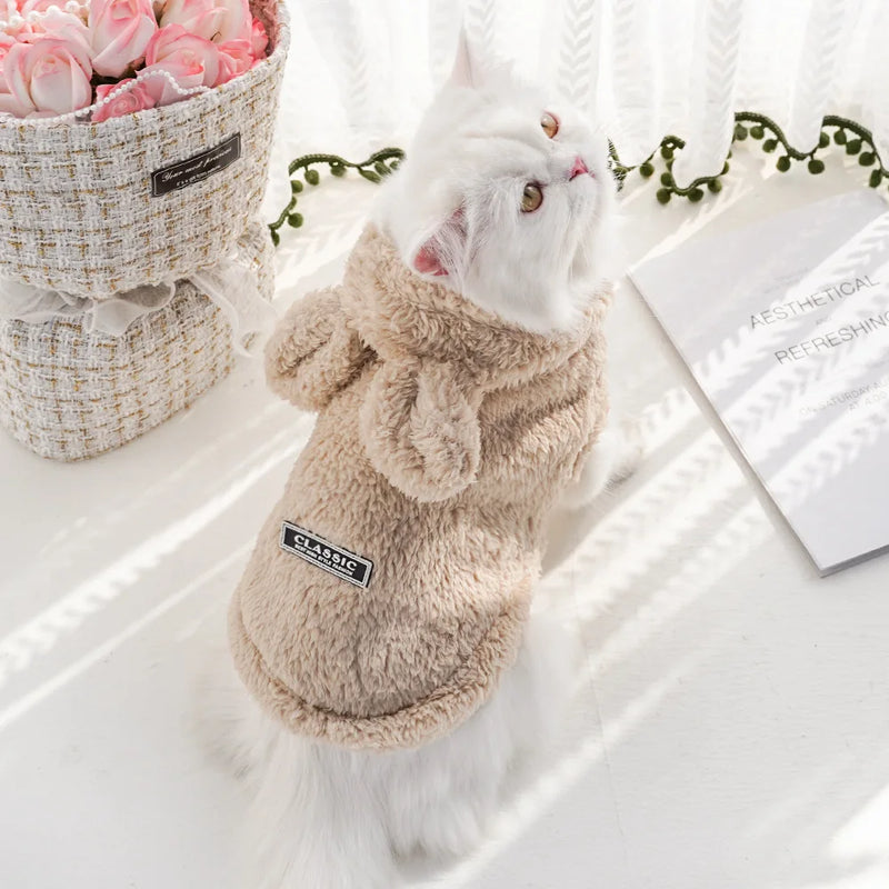 Sudadera de Felpa Suave para Perros y Gatos