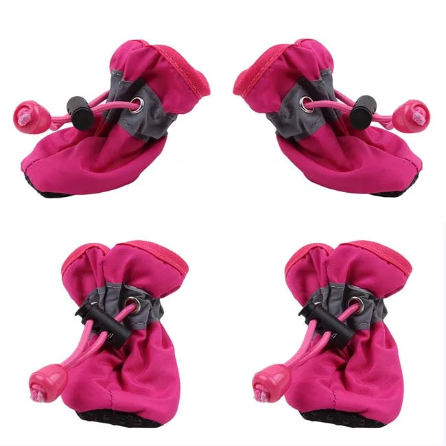 Botas de Lluvia Antideslizantes para Perros - Juego de 4 Piezas