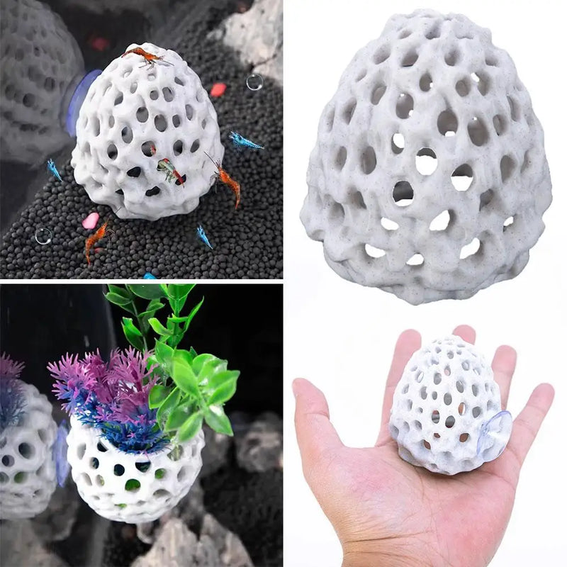 Abri en pierre corail simulée pour aquarium