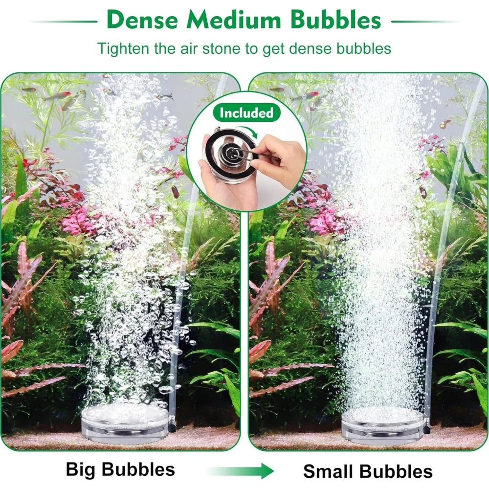 Acrylic Aquarium Bubbler Kit – Silent Oxygen Diffuser