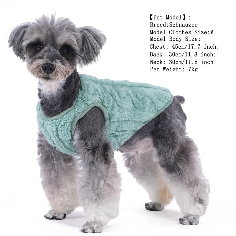 Chaleco de Felpa Suave para Perros en Invierno