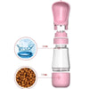 2-in-1 Portable Dog Water Bottle with Food Container