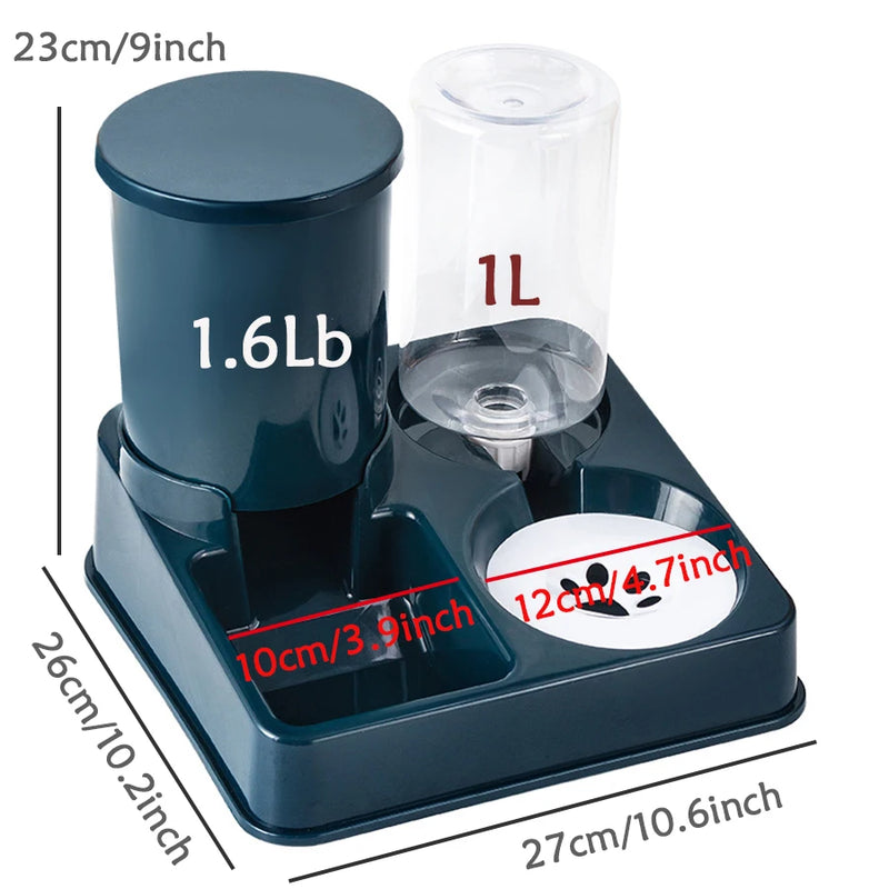 2-in-1 Automatischer Futterspender und Wasserspender für Haustiere