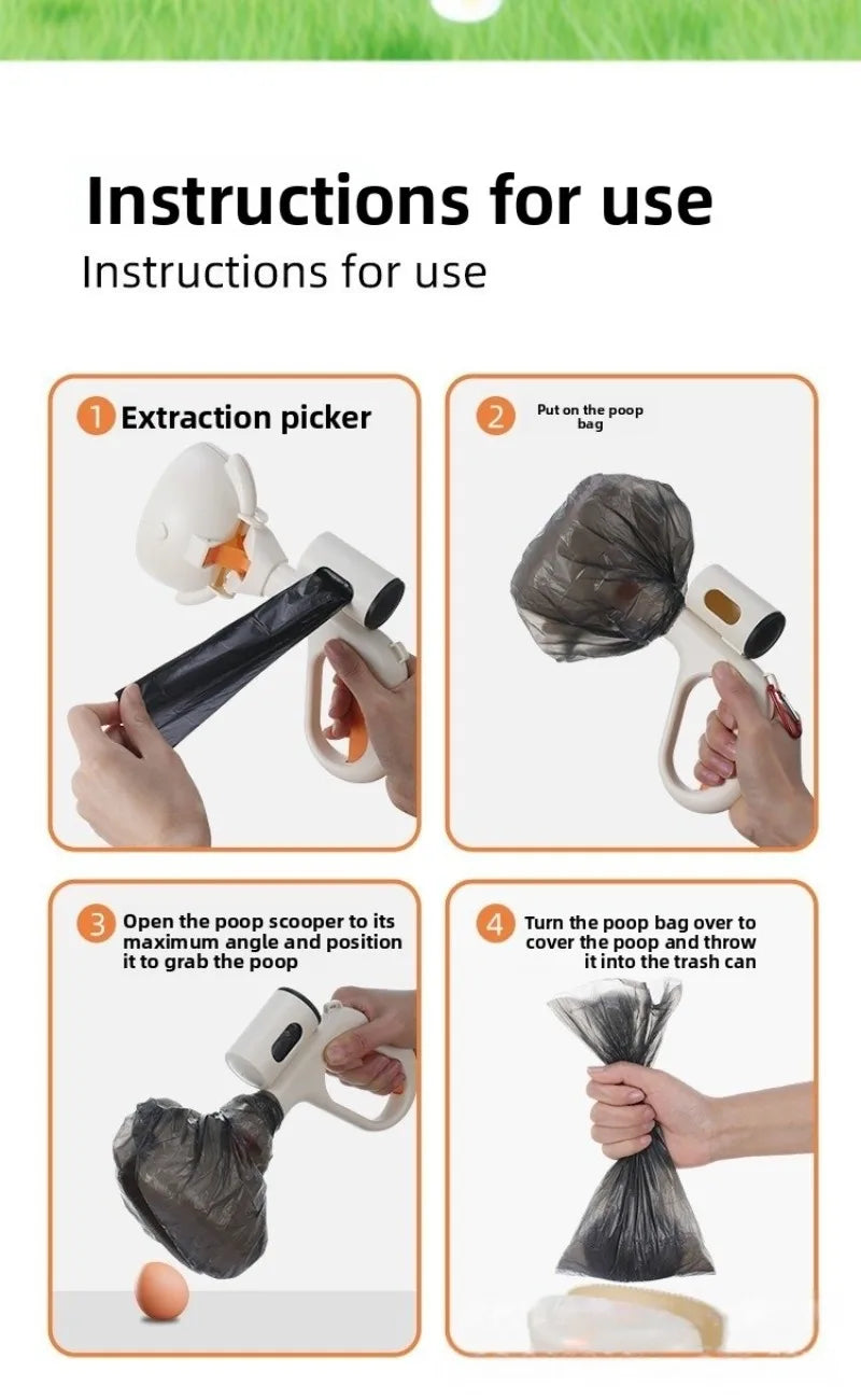 Portable Dog Poop Picker Scooper for Outdoor Walks