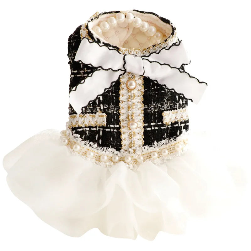 Vestido de Encaje para Perro con Falda Tutú