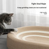 Oval Sisal Cat Scratcher Pad with Comfortable Resting Surface
