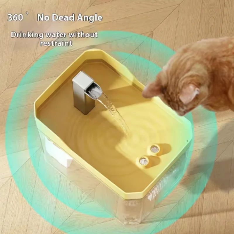 USB Cat Water Fountain with Auto Filter and Recirculating Pump
