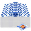 Checkerboard Pattern Oil-Proof Sandwich Wrapping Paper (100 Sheets)