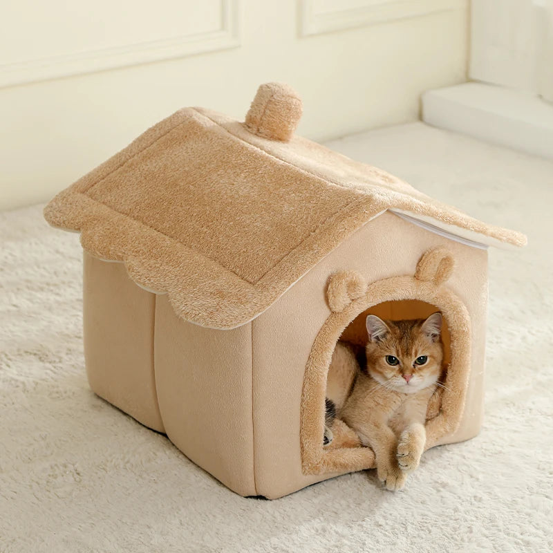 Maison-lit pliable pour chats et petits chiens
