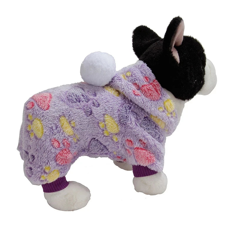 Soft Flannel Dog Coat for Cold Weather