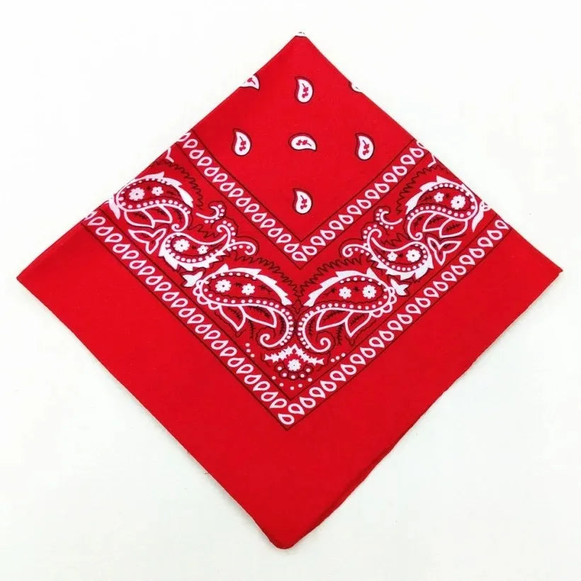 Paisley Bandana Headwrap – Unisex Cotton-Poly Scarf for Men and Women