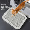 Double-Layer Cat Litter Mat with Non-Slip Base
