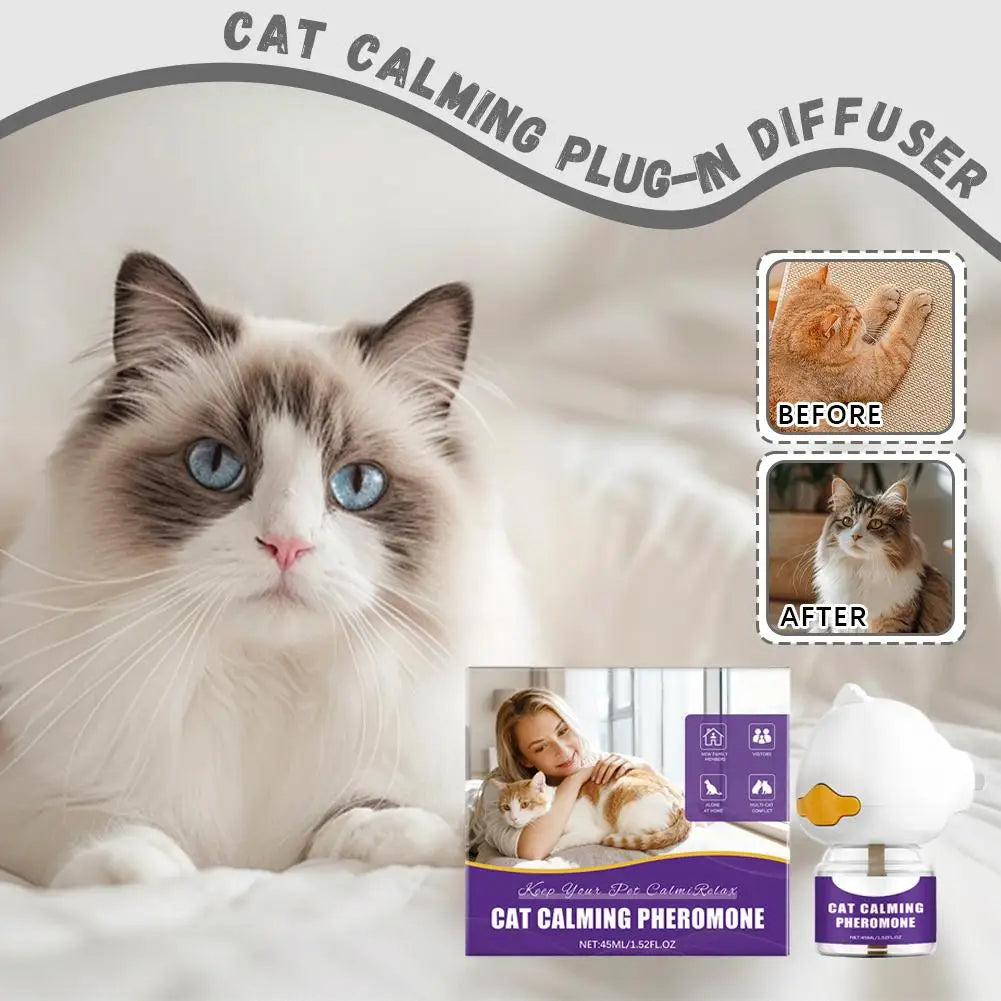 Cat Pheromone Diffuser – Calming Plug-in for Anxiety & Stress Relief