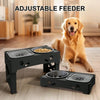 Adjustable Raised Dog Bowl Stand with Anti-Slip Feet