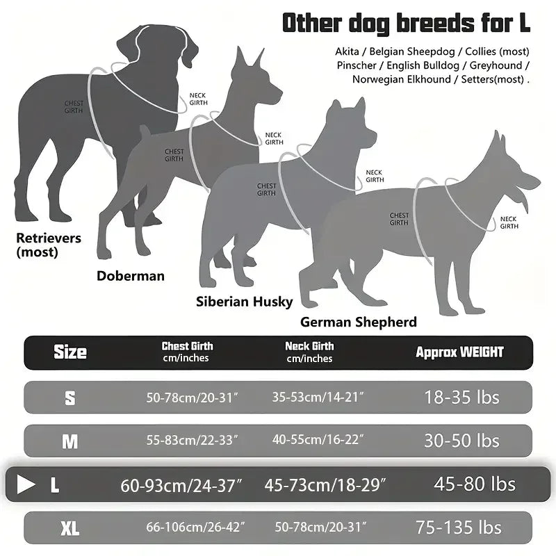 Tactical Dog Harness for Secure Control