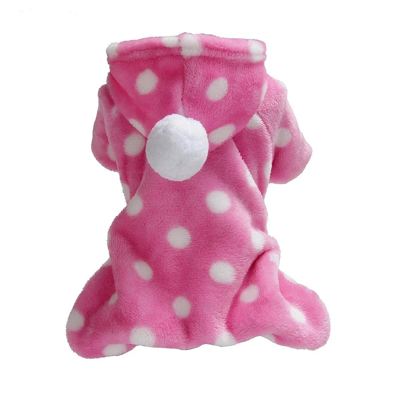 Soft Flannel Dog Coat for Cold Weather