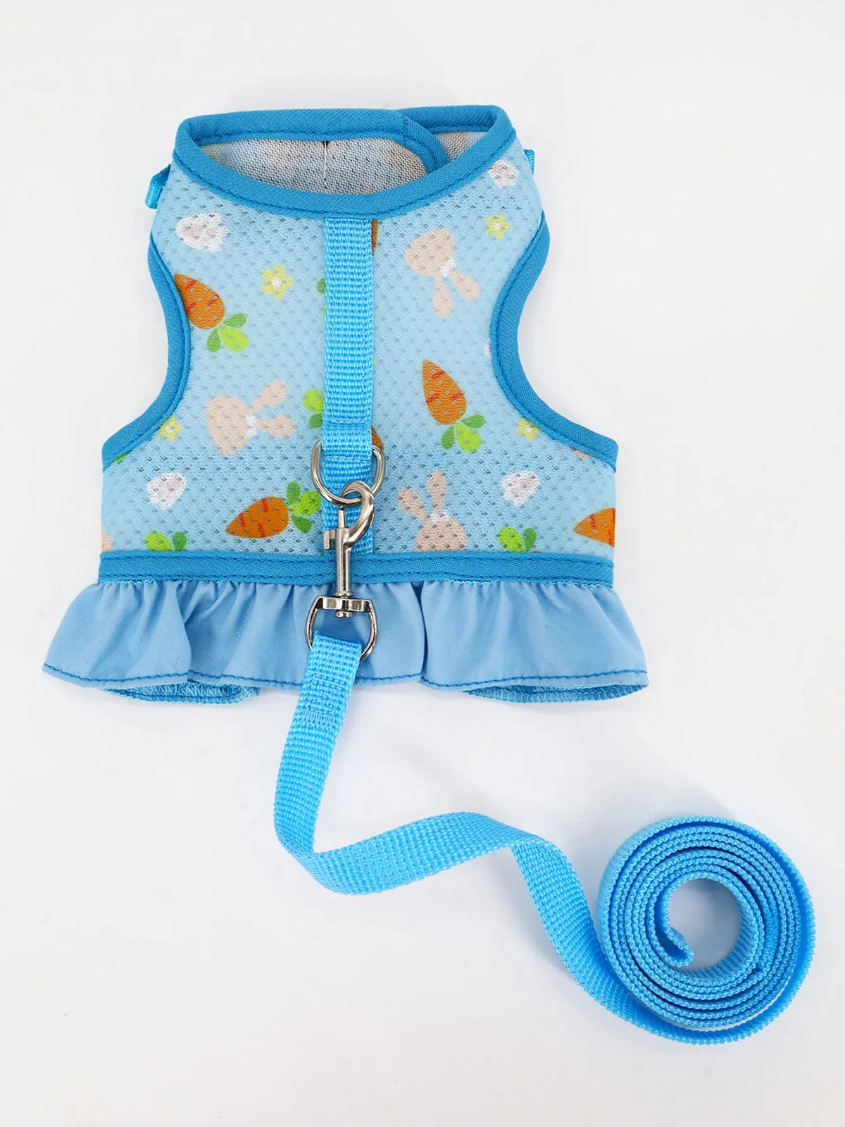 Adjustable Mesh Harness with Leash for Small Pets