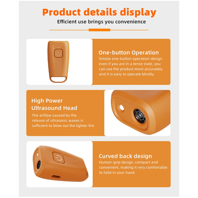 مانع نباح كاشف بالموجات فوق الصوتية للكلاب مع ضوء LED