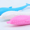 Cat Teeth Brushing Toy: Fish-Shaped Silicone Chew Toy