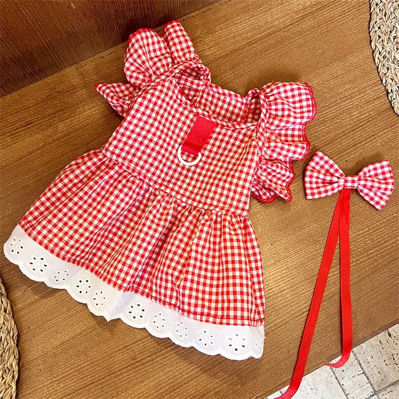 Floral Summer Princess Dress for Small Dogs and Cats