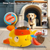 Distributeur de friandises interactif en forme de canard pour chiens et chats