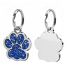 Personalized Engraved Pet ID Tag with Glitter Finish