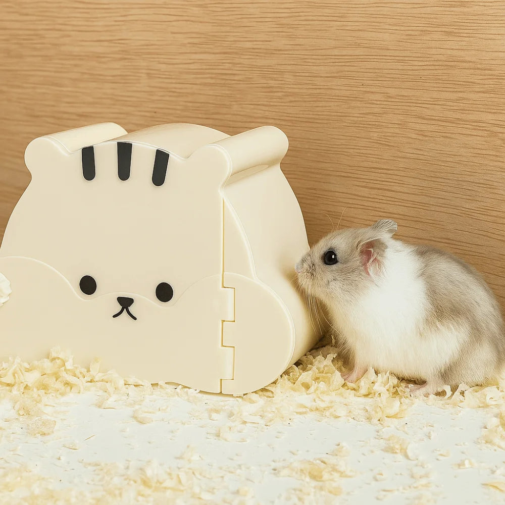Cartoon Hamster Hideout House with Viewing Window