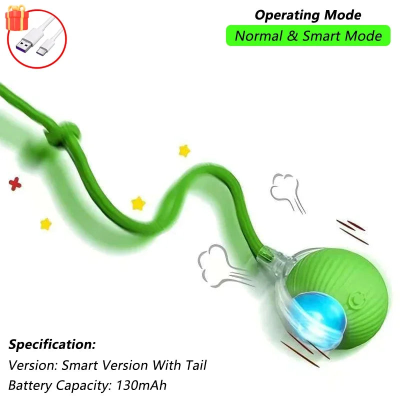 Automatic Interactive Rolling Cat Toy with Bird Sounds