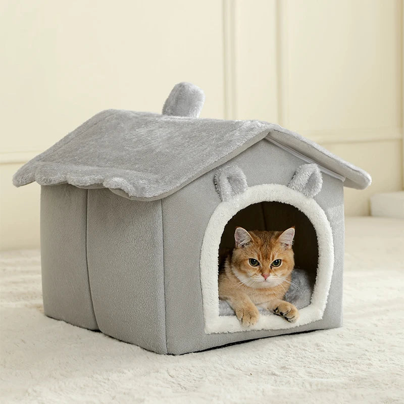 Maison-lit pliable pour chats et petits chiens